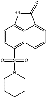 6-(1-piperidinylsulfonyl)benzo[cd]indol-2(1H)-one 구조식 이미지