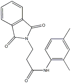 N-(2,4-dimethylphenyl)-3-(1,3-dioxo-1,3-dihydro-2H-isoindol-2-yl)propanamide 구조식 이미지