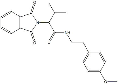 2-(1,3-dioxo-1,3-dihydro-2H-isoindol-2-yl)-N-[2-(4-methoxyphenyl)ethyl]-3-methylbutanamide Structure