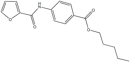 pentyl 4-(2-furoylamino)benzoate 구조식 이미지