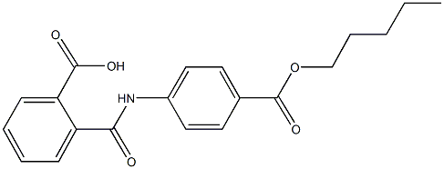 2-({4-[(pentyloxy)carbonyl]anilino}carbonyl)benzoic acid 구조식 이미지