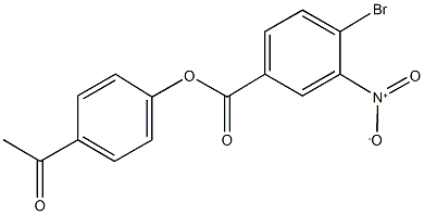 4-acetylphenyl 4-bromo-3-nitrobenzoate Structure