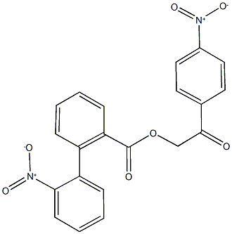 2-{4-nitrophenyl}-2-oxoethyl 2'-nitro[1,1'-biphenyl]-2-carboxylate Structure