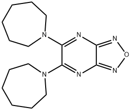 5,6-di(1-azepanyl)[1,2,5]oxadiazolo[3,4-b]pyrazine 구조식 이미지