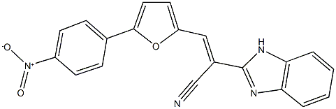 2-(1H-benzimidazol-2-yl)-3-(5-{4-nitrophenyl}-2-furyl)acrylonitrile Structure