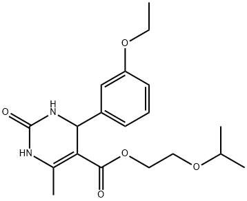 2-isopropoxyethyl 4-(3-ethoxyphenyl)-6-methyl-2-oxo-1,2,3,4-tetrahydro-5-pyrimidinecarboxylate Structure