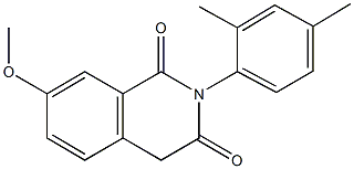 2-(2,4-dimethylphenyl)-7-methoxy-1,3(2H,4H)-isoquinolinedione 구조식 이미지