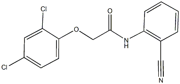 N-(2-cyanophenyl)-2-(2,4-dichlorophenoxy)acetamide 구조식 이미지