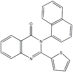 3-(1-naphthyl)-2-(2-thienyl)-4(3H)-quinazolinone Structure