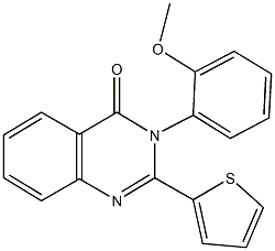 3-(2-methoxyphenyl)-2-(2-thienyl)-4(3H)-quinazolinone 구조식 이미지