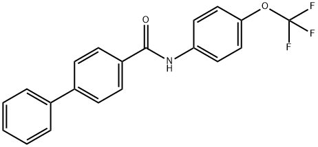 N-[4-(trifluoromethoxy)phenyl][1,1'-biphenyl]-4-carboxamide Structure