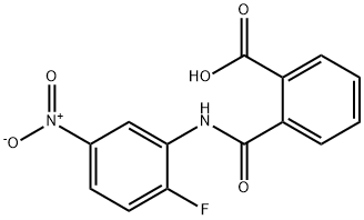 2-({2-fluoro-5-nitroanilino}carbonyl)benzoic acid Structure