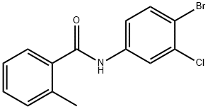 N-(4-bromo-3-chlorophenyl)-2-methylbenzamide 구조식 이미지