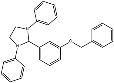 benzyl 3-(1,3-diphenyl-2-imidazolidinyl)phenyl ether 구조식 이미지