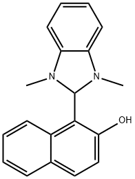 1-(1,3-dimethyl-2,3-dihydro-1H-benzimidazol-2-yl)-2-naphthol 구조식 이미지