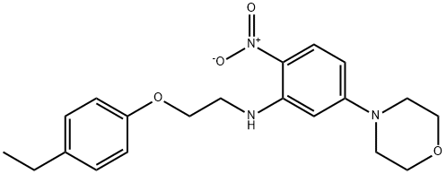 4-{3-{[2-(4-ethylphenoxy)ethyl]amino}-4-nitrophenyl}morpholine Structure