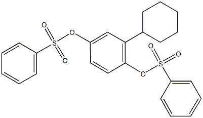 2-cyclohexyl-4-[(phenylsulfonyl)oxy]phenyl benzenesulfonate Structure