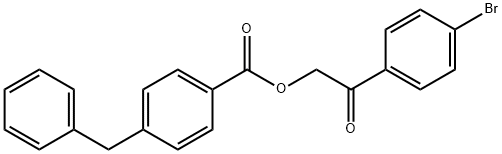 2-(4-bromophenyl)-2-oxoethyl 4-benzylbenzoate Structure