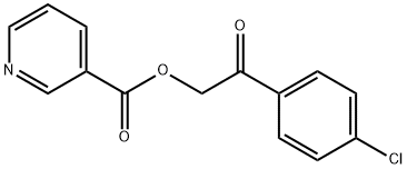 2-(4-chlorophenyl)-2-oxoethyl nicotinate Structure