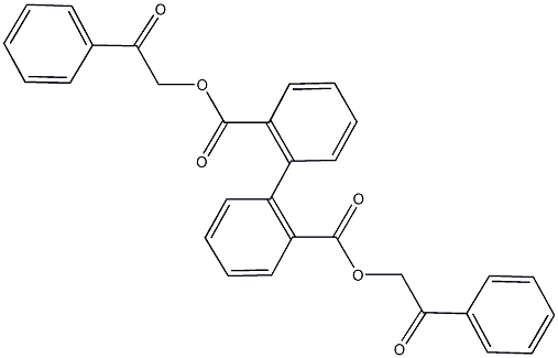 bis(2-oxo-2-phenylethyl) [1,1'-biphenyl]-2,2'-dicarboxylate 구조식 이미지