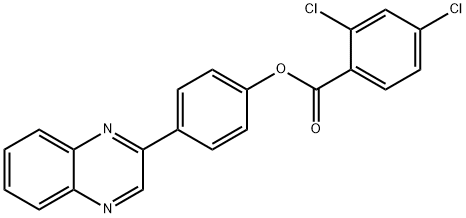 4-(2-quinoxalinyl)phenyl 2,4-dichlorobenzoate 구조식 이미지