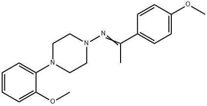 4-(2-methoxyphenyl)-N-[1-(4-methoxyphenyl)ethylidene]-1-piperazinamine 구조식 이미지