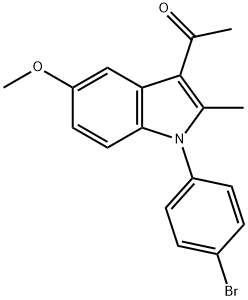 1-[1-(4-bromophenyl)-5-methoxy-2-methyl-1H-indol-3-yl]ethanone Structure