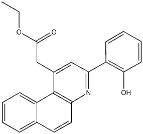 ethyl [3-(2-hydroxyphenyl)benzo[f]quinolin-1-yl]acetate 구조식 이미지