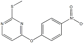 4-{4-nitrophenoxy}-2-(methylsulfanyl)pyrimidine Structure