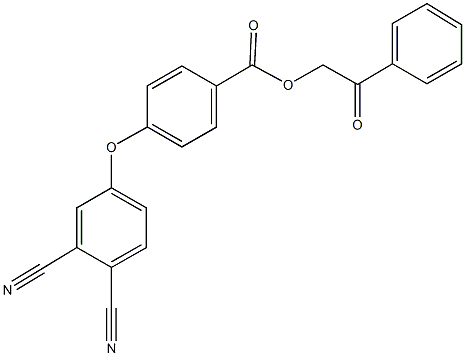 2-oxo-2-phenylethyl 4-(3,4-dicyanophenoxy)benzoate 구조식 이미지