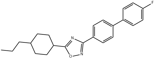 3-(4'-fluoro[1,1'-biphenyl]-4-yl)-5-(4-propylcyclohexyl)-1,2,4-oxadiazole Structure