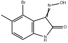 4-bromo-5-methyl-1H-indole-2,3-dione 3-oxime 구조식 이미지