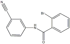 2-bromo-N-(3-cyanophenyl)benzamide Structure