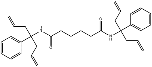 N~1~,N~6~-bis(1-allyl-1-phenyl-3-butenyl)hexanediamide 구조식 이미지