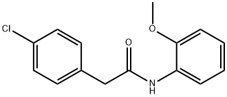 2-(4-chlorophenyl)-N-(2-methoxyphenyl)acetamide 구조식 이미지