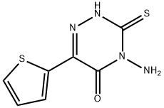 4-amino-3-sulfanyl-6-thien-2-yl-1,2,4-triazin-5(4H)-one 구조식 이미지