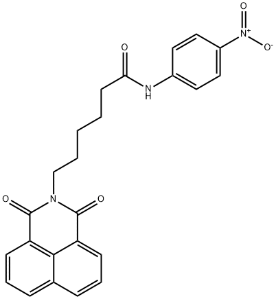 6-(1,3-dioxo-1H-benzo[de]isoquinolin-2(3H)-yl)-N-{4-nitrophenyl}hexanamide 구조식 이미지