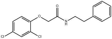 2-(2,4-dichlorophenoxy)-N-(2-phenylethyl)acetamide 구조식 이미지