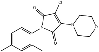 3-chloro-1-(2,4-dimethylphenyl)-4-(4-morpholinyl)-1H-pyrrole-2,5-dione Structure