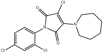 3-(1-azepanyl)-4-chloro-1-(2,4-dichlorophenyl)-1H-pyrrole-2,5-dione Structure