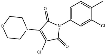 3-chloro-1-(3-chloro-4-methylphenyl)-4-(4-morpholinyl)-1H-pyrrole-2,5-dione Structure