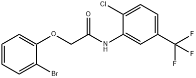 2-(2-bromophenoxy)-N-[2-chloro-5-(trifluoromethyl)phenyl]acetamide Structure