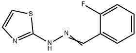 2-fluorobenzaldehyde 1,3-thiazol-2-ylhydrazone Structure