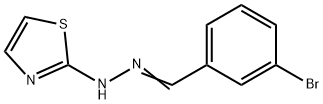 3-bromobenzaldehyde 1,3-thiazol-2-ylhydrazone 구조식 이미지