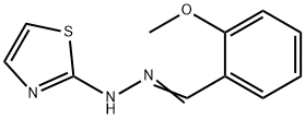2-methoxybenzaldehyde 1,3-thiazol-2-ylhydrazone Structure