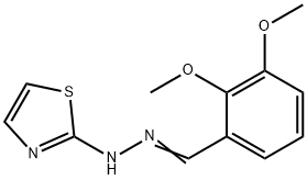2,3-dimethoxybenzaldehyde 1,3-thiazol-2-ylhydrazone 구조식 이미지