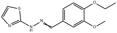 4-ethoxy-3-methoxybenzaldehyde 1,3-thiazol-2-ylhydrazone Structure