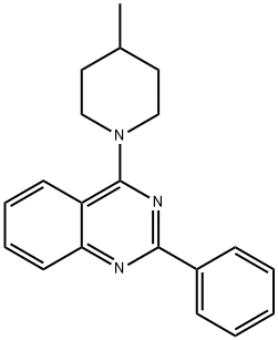 4-(4-methyl-1-piperidinyl)-2-phenylquinazoline 구조식 이미지