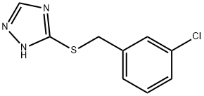 5-[(3-chlorobenzyl)sulfanyl]-1H-1,2,4-triazole Structure