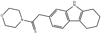 7-[2-(4-morpholinyl)-2-thioxoethyl]-2,3,4,9-tetrahydro-1H-carbazole Structure